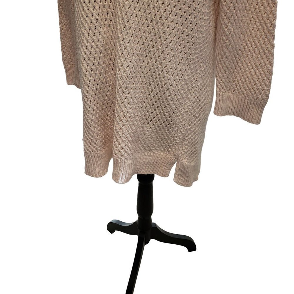 Talbots Creamy light pink Cotton Sweater Tunic Womens Size 1X Pre-Owned - Picture 8 of 9